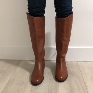 New, genuine leather, women’s 11, knee high boots.